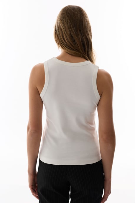 Baumwoll-Rippstrick V-Ausschnitt Ärmelloses Body - Image 6