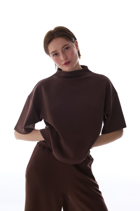 Übergroßer Strick-Bodysuit mit Rundhalsausschnitt - Image 1