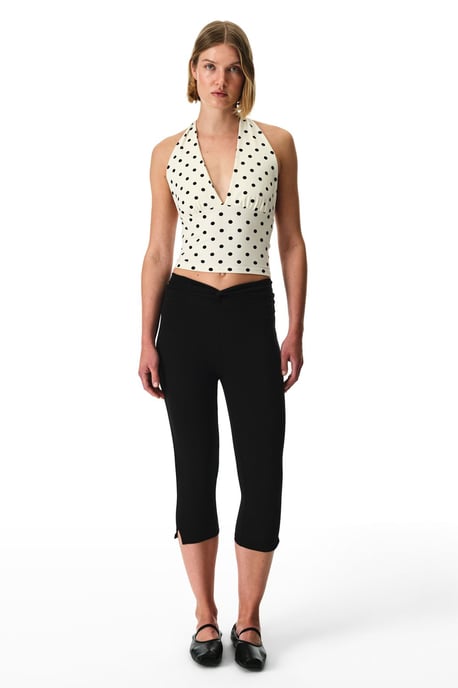Punktemuster Halterneck Tanga Bodysuit - Image 5