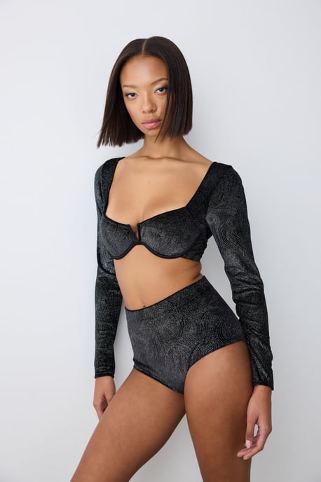 Strukturierter Unterwire-Crop-Body - Image 6
