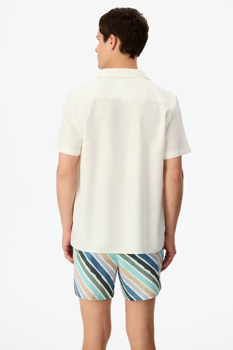 Herren Oversized Kurzarm Leinenhemd - Image 5