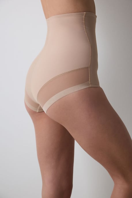 High-Waist Netz-Einsatz Shapewear Body - Image 2