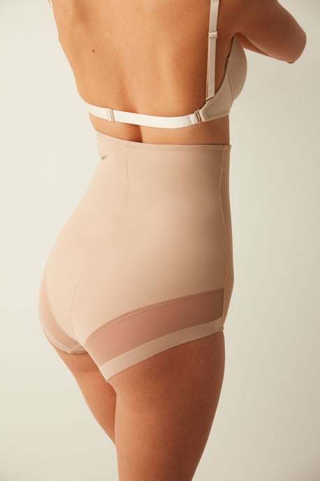 High-Waist Netz-Einsatz Shapewear Body - Image 5