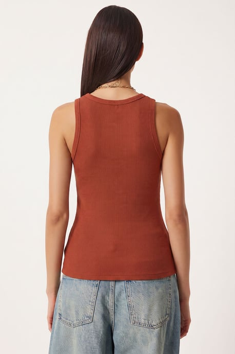 Fitted U-Hals Gestricktes 2er-Pack Tanktop - Image 4