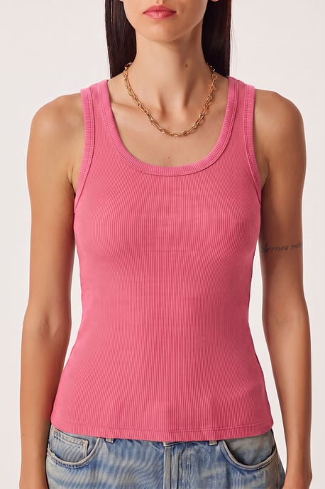 Fitted U-Hals Gestricktes 2er-Pack Tanktop - Image 3