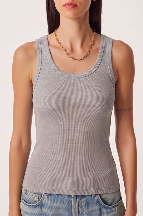 Fitted U-Hals Gestricktes 2er-Pack Tanktop - Image 6