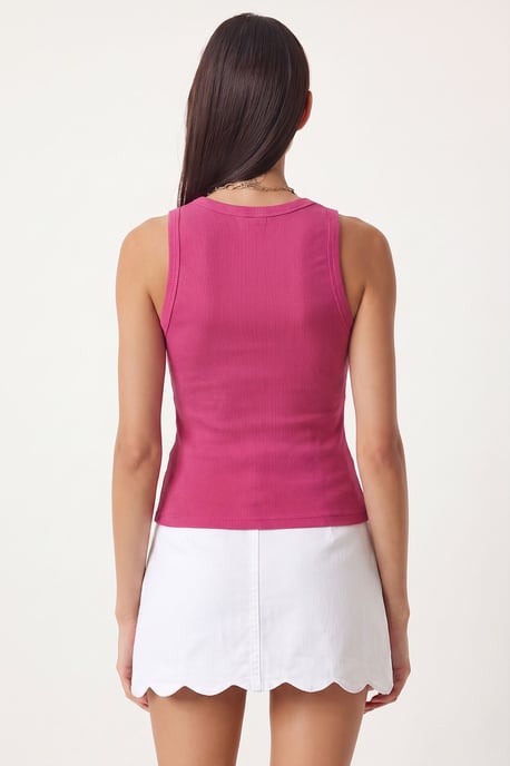 Fitted U-Hals Gestricktes 2er-Pack Tanktop - Image 5