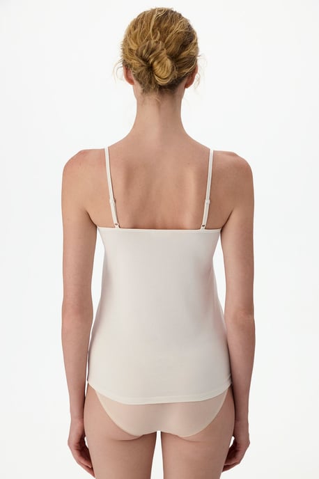 Damen-Cotton-Elasthan Top mit Quadrat-Ausschnitt - Image 3