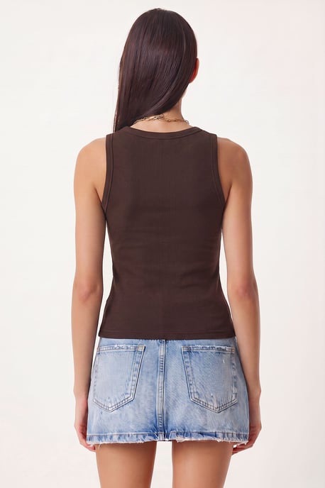 Fitted U-Hals Gestricktes 2er-Pack Tanktop - Image 6