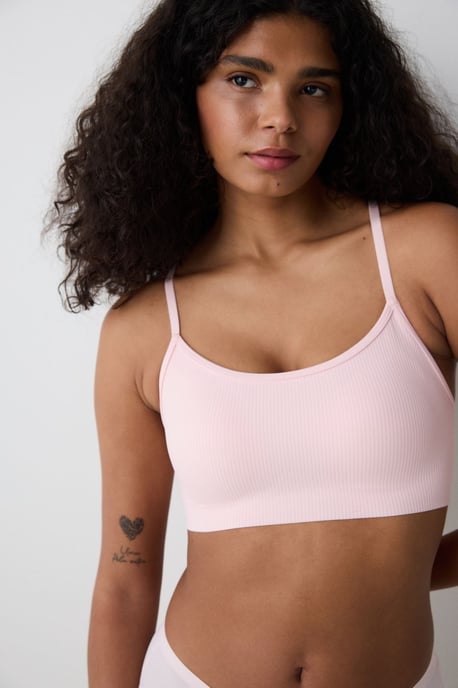 Penti Rippstrick-Crop-Top/Bralette - Rosé - Image 2