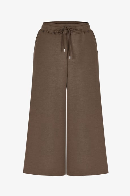 Hüfthohe Übergröße Strick-Culotte-Shorts - Image 5