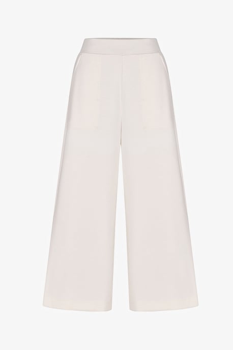Penti Hüfthohe Wide‑Leg Jerseyhose - Wollweiß - Image 4