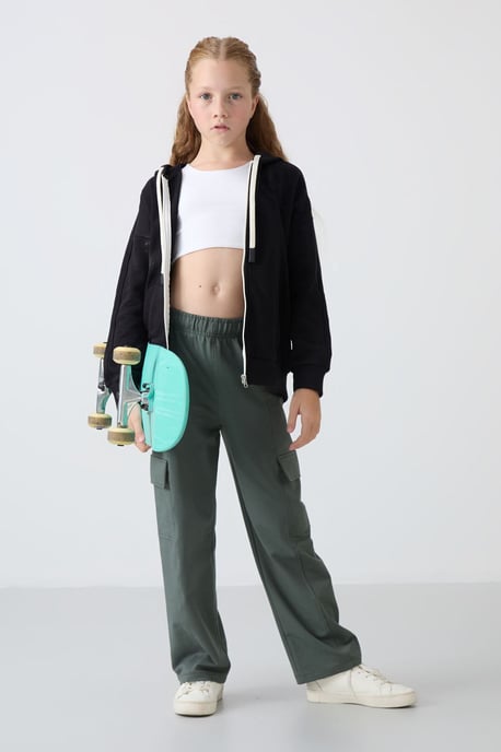 Jugend Unisex Kapuzenzipper Sweatshirt - Image 2