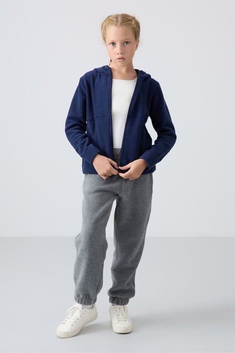 Jugend Unisex Kapuzenzipper Sweatshirt - Image 2