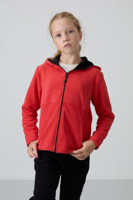 Jugend Unisex Kapuzenzipper Sweatshirt - Image 3