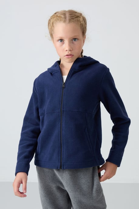 Jugend Unisex Kapuzenzipper Sweatshirt - Image 4