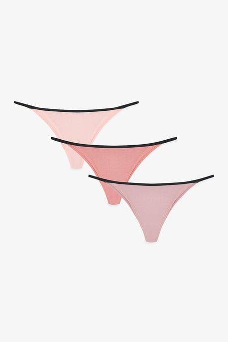 3er-Pack Mid-Waist Brasilianische Slips - Image 1