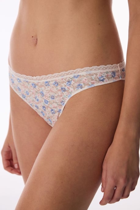 Blumige Spitze Brasilianische Unterhosen - Image 1