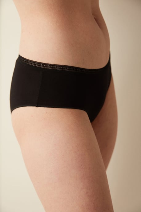 Mittelhohe Baumwoll-Jersey-Hipster-Unterhose - Image 3