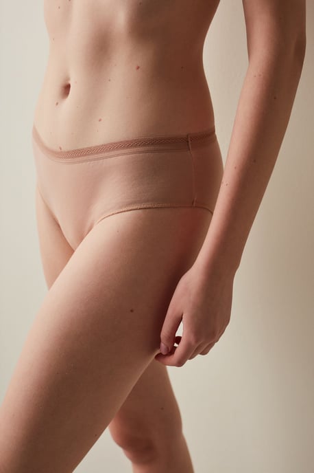 Mid-Waist Baumwoll-Jersey Hipster Slips - Image 1