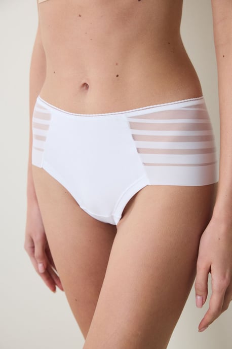 Gestreifte Mittelbund-Hipster-Unterhose - Image 1