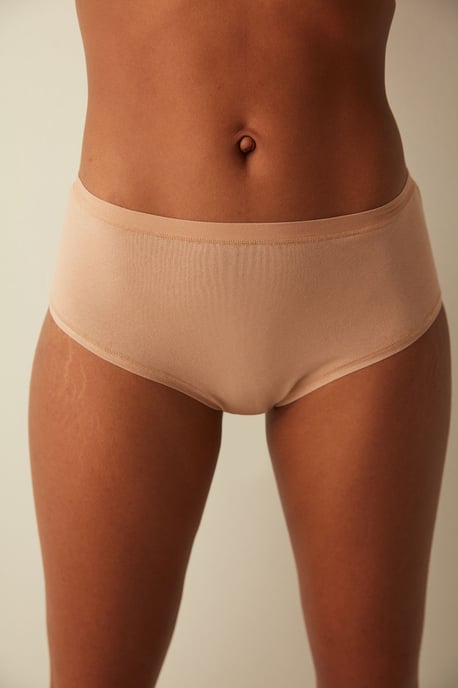 Hochtaillierter Baumwoll-Jersey-Hipster-Slip - Image 1