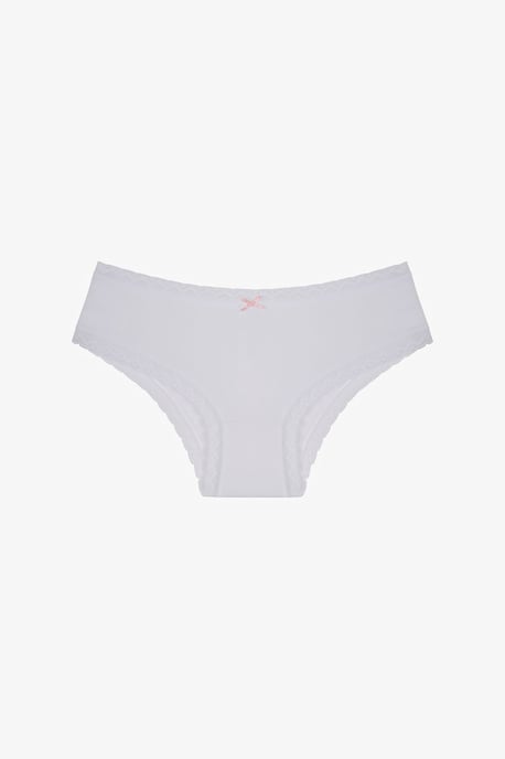 3er-Pack Baumwoll-Hipster-Unterhosen mit Spitze - Image 2