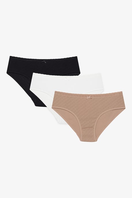 3er-Pack Baumwoll-Hipster-Unterhosen - Image 1