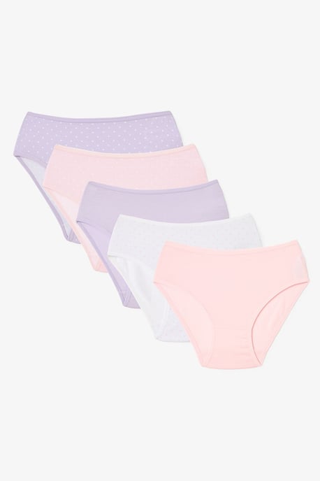 5er-Pack Polka-Dot-Hüftslips - Image 1