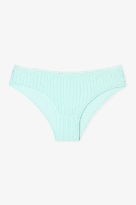 3er-Pack Baumwolle Ripp-Mid-Waist Slips - Image 4
