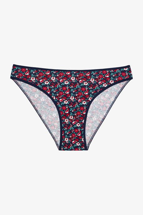 3er-Pack Mid-Waist Blumen-Baumwollslips - Image 3