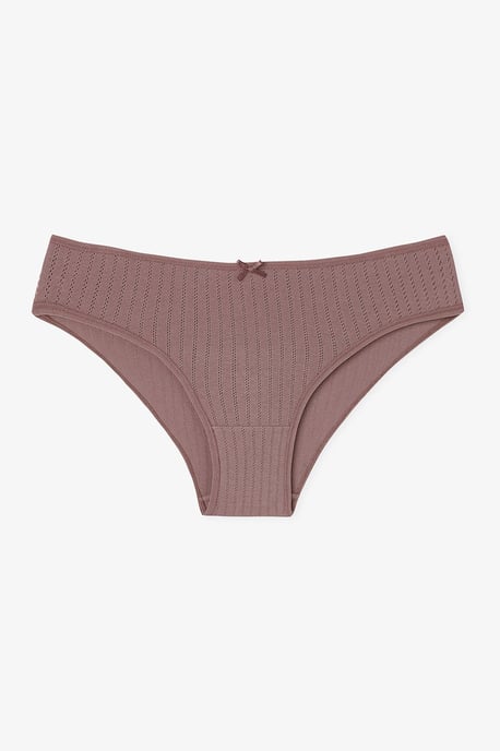 3er-Pack Baumwollrippenslip mit mittlerer Taille - Image 3