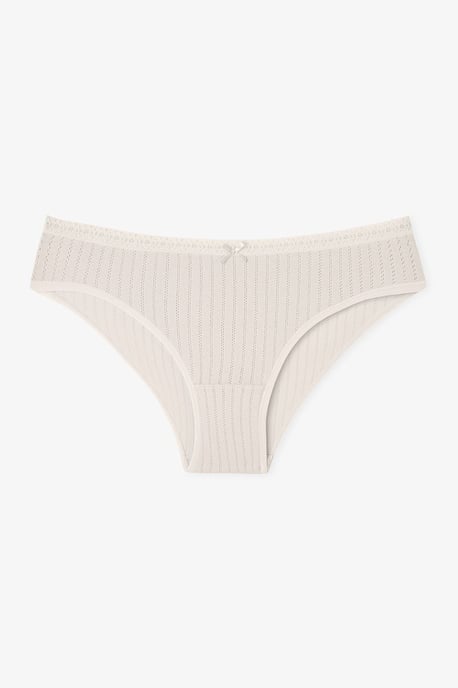 3er-Pack Baumwollrippenslip mit mittlerer Taille - Image 4