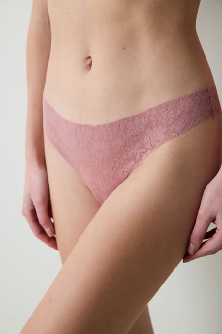 Luftige Spitzen-String-Höschen mit niedriger Taille - Image 1