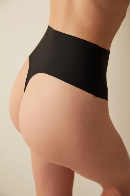 Hochtaillierter Strickjersey-Tanga - Image 2