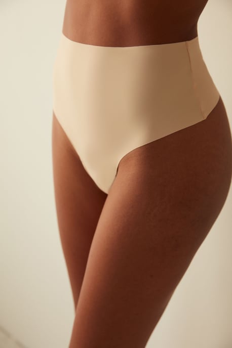 Hochtaillierter Strickjersey-Tanga - Image 2
