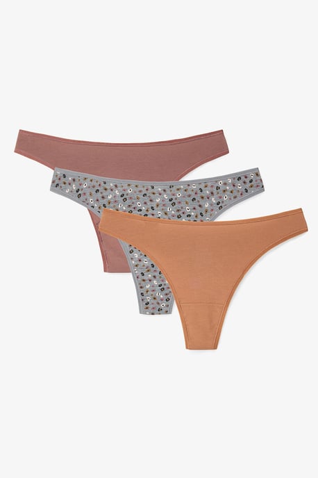 3er-Pack Niedrige Baumwoll-Tangas - Image 1