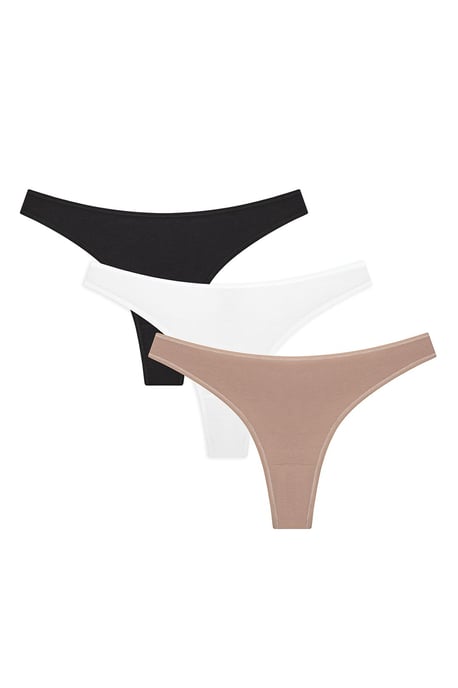 3er-Pack Mid-Waist Baumwoll-Tangas - Image 1