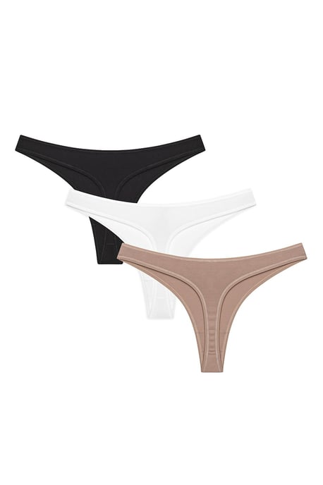 3er-Pack Mid-Waist Baumwoll-Tangas - Image 2