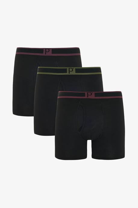 Herren Baumwoll-Jersey Boxershorts, 3er-Pack - Image 1