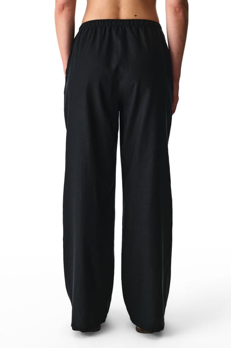 Damen Leinen-Viskose Weite Sweatpants - Image 2