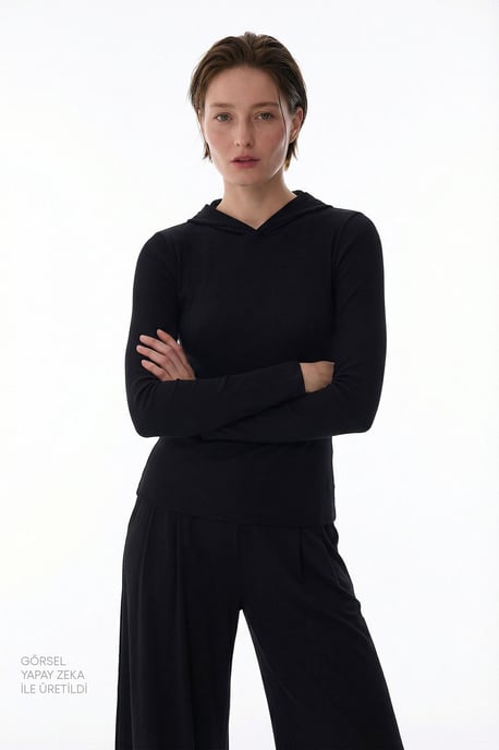 Übergröße Kapuzenpullover aus Strick - Image 1