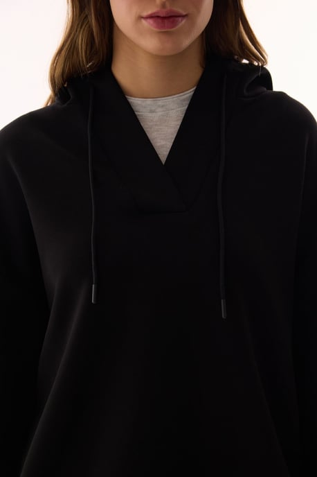 Oversized V-Neck Strick-Hoodie - Image 4