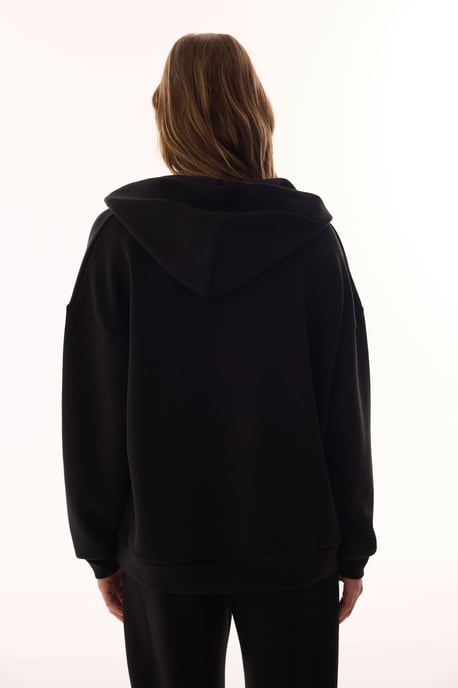 Oversized V-Neck Strick-Hoodie - Image 5