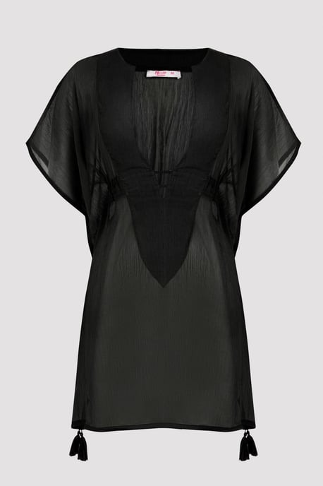 Transparenter Mini-Kimono Strand-Überwurf - Image 5