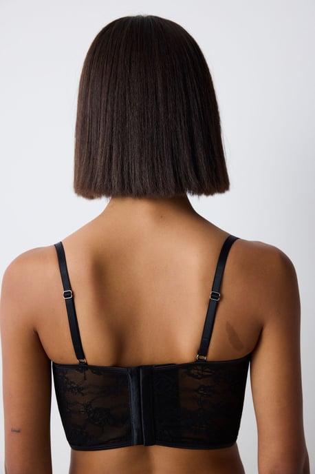 Tailliertes Korsett-Crop-Top mit quadratischem Ausschnitt - Image 5
