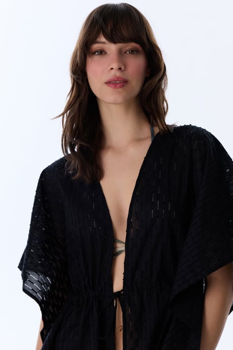Übergroßer Gewebter Baumwoll-Strandkimono - Image 3