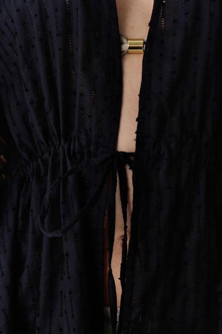Übergroßer Gewebter Baumwoll-Strandkimono - Image 4
