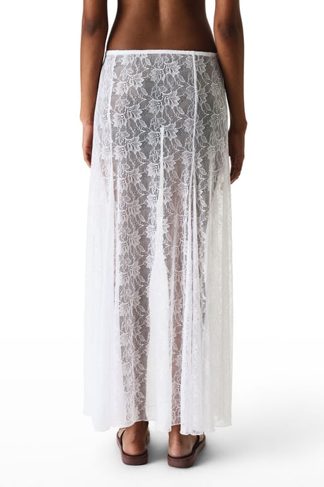 Langer Spitzen-Strick-Maxikleid-Rock - Image 3