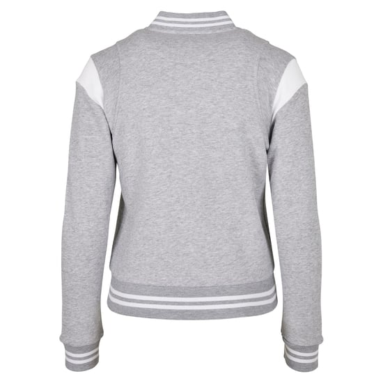 Urban Classics - "College" Sweatjacke für Damen (Grau/Weiß) - Image 2